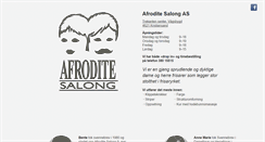 Desktop Screenshot of afrodite-salong.no