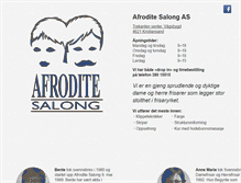 Tablet Screenshot of afrodite-salong.no